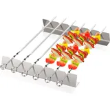 Homealexa Grillspieß 40,5 cm Edelstahl Silber/Weiß