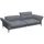 flexlux 3-Sitzer Salino, Funktionssofa, Relaxsofa, Sofa mit Arm- und Kopfteil-Verstellungen, Kaltschaum & Stahl-Wellen blau