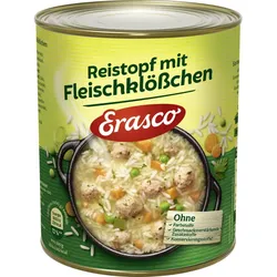 Erasco Reistopf mit Fleischklößchen 800G