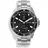 Withings ScanWatch Nova 42 mm schwarz, FKM-Armband mit Edelstahlschnalle silber