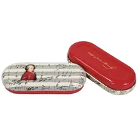 Fridolin Brillenetui Mozart aus Metall, bunt, 16x6.6x2.8 cm