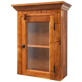 Massivmoebel24 Hängevitrine Oxford 52 x 24 x 69 cm Braun