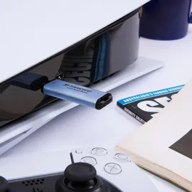 Transcend ESD300 Portable SSD 2 TB USB-C silber TS2TESD300S