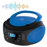 Cyberlux Tragbarer CD-Player Kinder Radio Blau