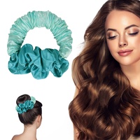 Heatless Hair Curler, Soft Heatless Curling Rod Headband for Long hair, No Heat Curlers You Can to Sleep in Overnight, No Heat Ponytail Headband Lazy Scrunchie Rollers (Green)