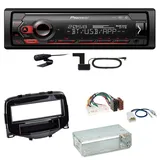 Pioneer MVH-S420DAB Bluetooth DAB+ Einbauset Toyota Aygo Citroen C1 Peugeot 108