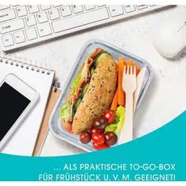 GOURMETmaxx Klick-it Frischhaltedose grün 1,05 l 4-teiliges Set