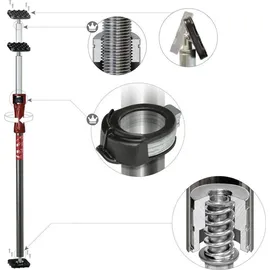 PIHER Lastenstange 200 bis 375 cm