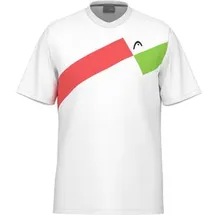 Head - Topspin T-Shirt Jungen grapefruit print perf - weiß