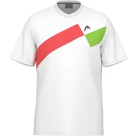 Head - Topspin T-Shirt Jungen grapefruit print perf - weiß