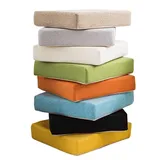 Adpavlix Orthopädisches Kissen Sitzblock Bodenkissen Stuhlkissen Sitzerhöhung Schaumstoffkern Aufstehhilfe Stuhlkissen Stuhlauflage Sitzkissen Sitzpolster Auflage 40x40x8cm Sitzkomfort für Außenbereic