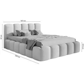 Selsey Polsterbett mit Bettkasten ¦ beige ¦ Maße cm B: 167 H: 97