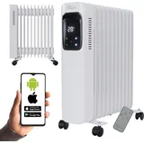 Tronitechnik TroniTechnik® Ölradiator Elektroheizung TT-OR 311 Weiß 11 Rippen und 1 2500 Watt, drei Heizstufen (1000W, 1500W, 2500W)