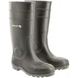 Högert Technik RITTER Schutzstiefel Gummistiefl | Wasserdichter Sicherheitsstiefel und Arbeitsstiefel | Sicherheitsgummistiefel EN ISO 20345 S5 SRA schwarz 42