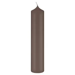 Kopschitz Kerzen Altarkerzen, Kaminkerzen Mocca 400 x Ø 80 mm, 2 Stück, Kerzen mit Dornbohrung in RAL Kerzengüte Qualität