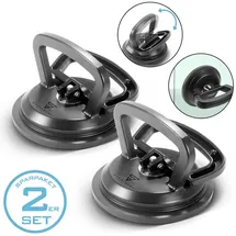 STAHLWERK Saugheber 2er Set mit 2 x 50 kg Tragkraft und 12,5 cm 5“ Durchmesser