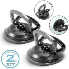 STAHLWERK Saugheber 2er Set mit 2 x 50 kg Tragkraft und 12,5 cm 5“ Durchmesser