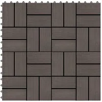 VidaXL Terrassenfliesen 11 Stück WPC 30 x 30 cm
