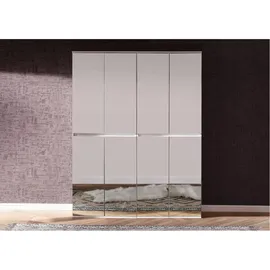 trendteam Garderoben-Set Mirror 8 Türen weiß