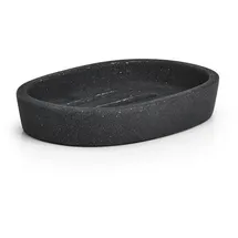 Zeller Seifenschale Dark Stone Badaccessoires Schwarz