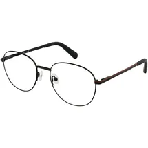 GUESS GU50035 Unisex-Brille inkl. Gläser Vollrand Rund Metall-Gestell 53/18/145, schwarz