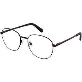 GUESS GU50035 Unisex-Brille inkl. Gläser Vollrand Rund Metall-Gestell 53/18/145, schwarz