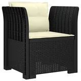 vidaXL 1-Sitzer Sessel 1 x 1 x 1 cm grau