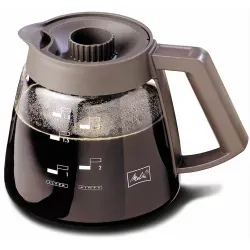 Melitta® Glaskanne, 1,8 Liter für Filterkaffeemaschinen 16207 , 1 Stück, Farbe: schwarz