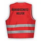 Fassbender-Druck WARNWESTEN - Sicherheitsweste ROT Warnweste nach EN ISO 20471 zertifiziert - Warn Weste für BRANDSCHUTZHELFER - Unisex mit hochwertigem Reflektorstreifen (ROT I XL/XXL I 3er Set) - XL-XXL