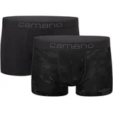 CAMANO Trunk comfort 2er Pack, mit elastischem Logobund, grau