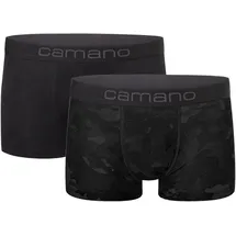 CAMANO Trunk comfort 2er Pack, mit elastischem Logobund, grau