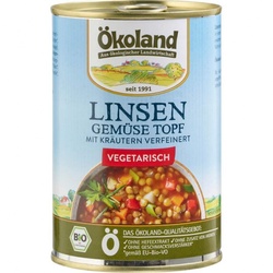 Ökoland Linsen-Gemüse Topf bio