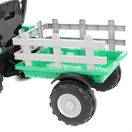 Hecht Kinder-Elektrotraktor mit Anhänger grün (50825)