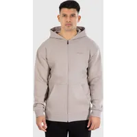 SMILODOX Herren Zip Hoodie Raik Hellbraun karamellbraun S