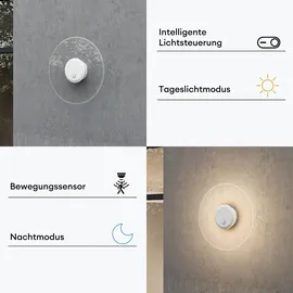 doporro Wegeleuchte LED 6W ⌀30cm wetterfest IP65 sandweiß