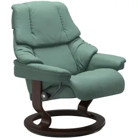 Stressless "Reno", mit Classic Base, Größe S, M & L, Gestell Braun grün 75 cm x 106 cm x 75 cm