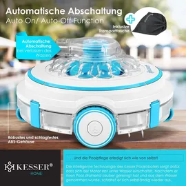 Kesser Poolroboter Aqua-9000 Weiß/Türkis inkl. Transporttasche
