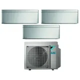 Bluevolution Trial Split Inverter-klimagerät Serie Stylish Total Silver 7+9+9 Mit 3mxm40n R-32 Wi-fi Integrated 7000+9000 Farbe Silber - Italienische Garantie - Daikin