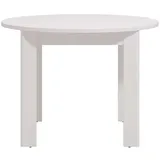 Esstisch HOME AFFAIRE "Ancona runder Tisch, 106 cm, MFD Tischplatte", weiß (opaque weiß), B:106,5cm H:76,5cm T:106,5cm, Tische, Esstisch, in verschiedenen modern Farben, Ideal für eine moderne Küche