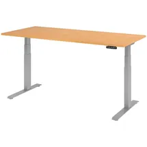 bümö Schreibtisch elektrisch Buche / Silber