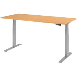 bümö Schreibtisch elektrisch Buche / Silber