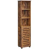 VASAGLE Badezimmerschrank 30 cm x 40 cm x 167 cm Braun