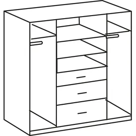 WIMEX Kleiderschrank Click ¦ schwarz ¦ Maße (cm): B: 179 H: 199 T: 58.0