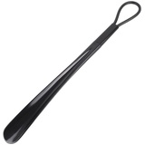 Schuhanzieher 50cm Kunststoff Schuhlöffel mit Lochung zum Aufhängen, Shoe Horn für Herren Damen Kinder Senioren (Schwarz)