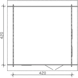 SKANHOLZ Bern 1 5 x 5 m Beige