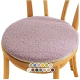 Sitzkissen Rund Stuhlkissen Stuhlauflage rutschfest Stuhlkissen Waschbar Sitzkissen Gartenstuhl für Esszimmerstühle Hocker Bürostühle(#10,14x14inch/35x35cm)