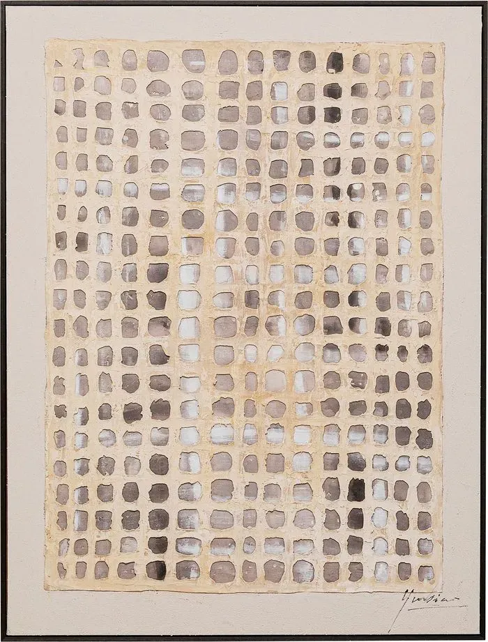 KARE DESIGN Wandbild 92 x 122,5 cm Glitter Curtain 56154 Holz Beige