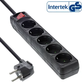 InLine Steckdosenleiste 1,5 m Schwarz 5 St.