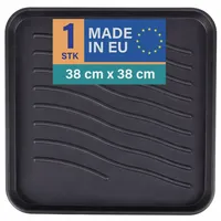 BestLivings Schuhabtropfschale 38 x 38 cm Schwarz
