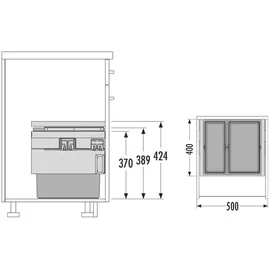 HAILO Abfalltrennsystem 3608521 Cargo Synchro 500 46
